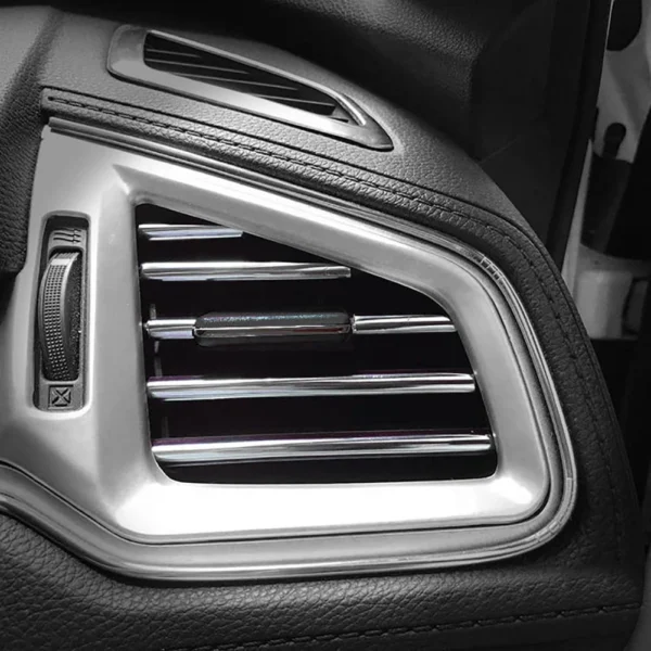 Car Air Conditioner Decorative U Shape Moulding Strips Silver