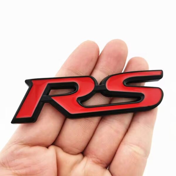 Metal Logo RS Logo Red Black