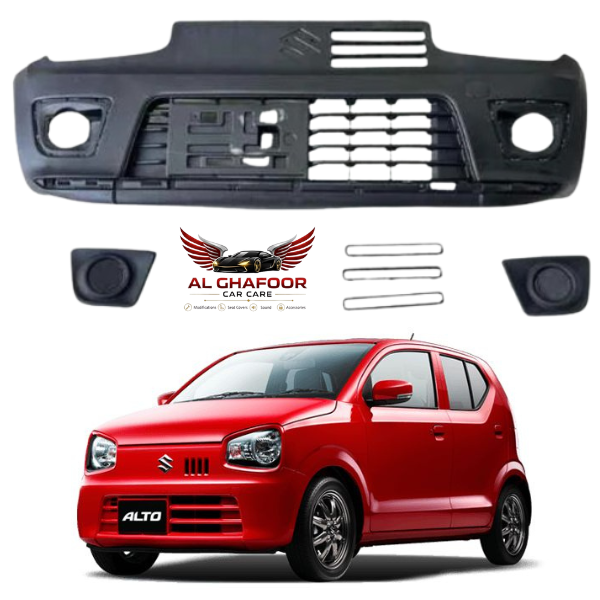 RS Style Front Bumper ABS Plastic Suzuki Alto 2018-2025