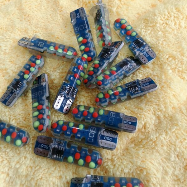 T10 LED Bulb Parking Light Multi Color (RGB)