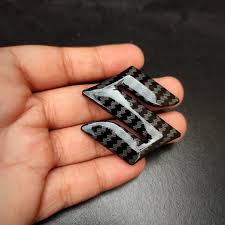 Suzuki Steering Wheel Carbon Fiber S Logo